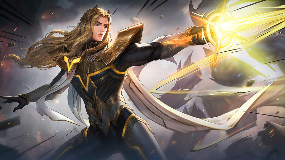 Lancelot hero splash art from Mobile Legends Bang Bang