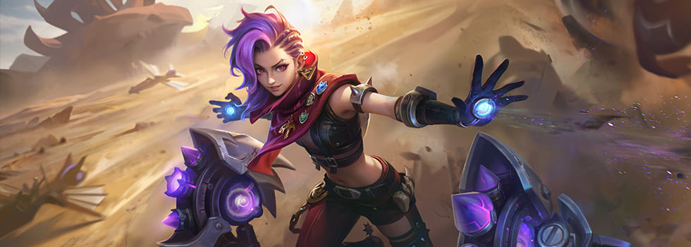 Ixia Arclight Outlaw marksman hero splash art MLBB